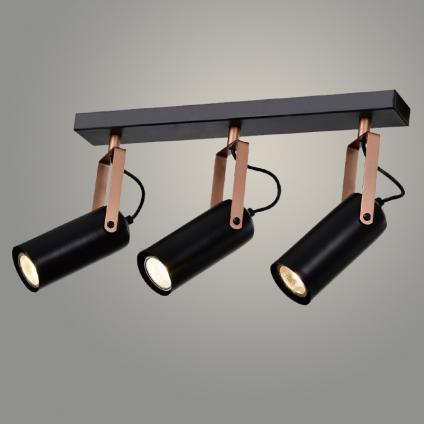 Спот 19741/3 BK+COPPER черный/медь 3x50W GU10 d460 h200, WAN22